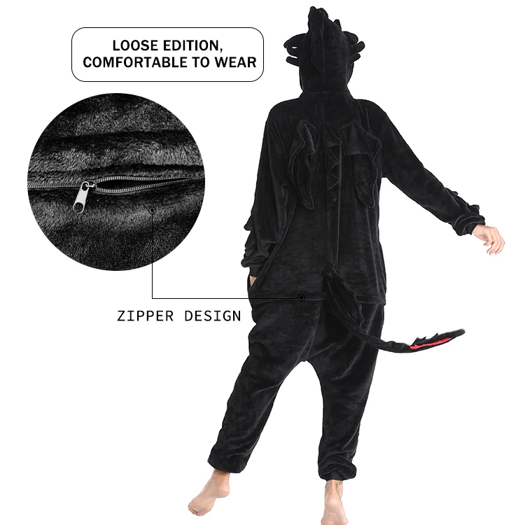 
wholesale christmas animal onesie pajamas train dragon custom sexy adult pajamas sleepwear flannel women pajamas 