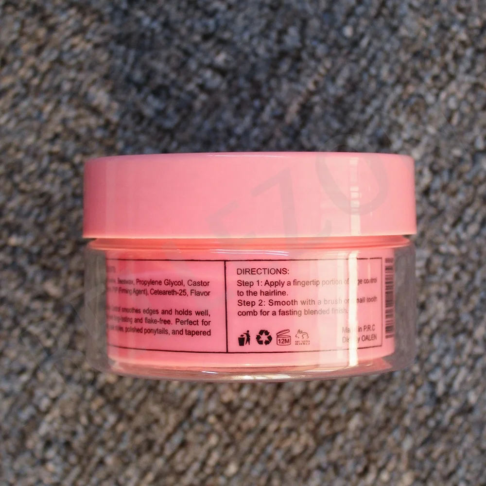 
Private Label No Flake No White With Natural Peach Smell Extra Strong Hold Edge Control 