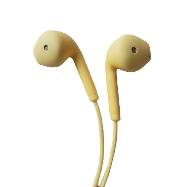 

In ear earphone with microphone wire control earphone dual ear stereo earplug sports music gift Wired headset with microphone