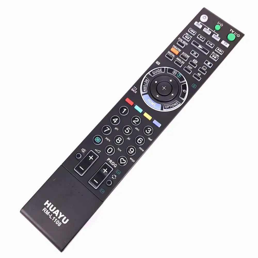 

New Replacement RM-L1108 BRAVIA W/XBR/ Series LCD TV Remote Control KLV-52W300A KDL-40W3000, Black