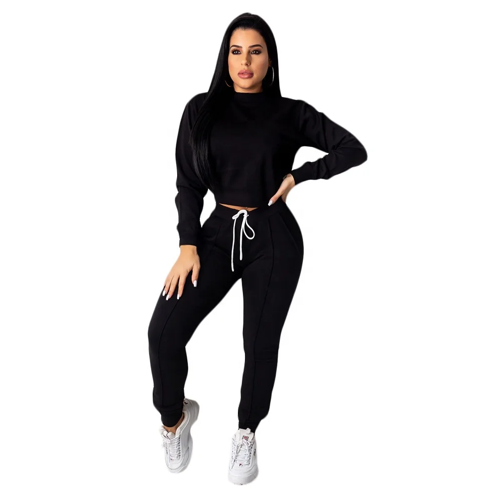 

Low MOQ LOGO Custom women clothing long sleeve workout set 2020 for women