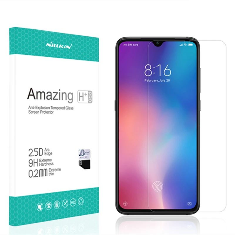 

NILLKIN Glass Screen Protector For xiaomi mi 9 Amazing H/H+PRO CP+ XD 9H 2.5D Tempered Glass Protective Film for xiaomi mi9, Crystal clear