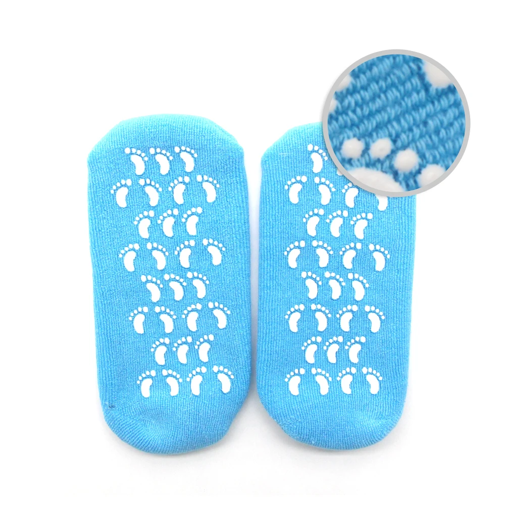 

Foot Sleeve Footcare Moisture Dry Foot Cooling Wholesale Silicone Gel Spa Socks For Women Men, Pink+black+grey+orange+blue+red+purple+rose red