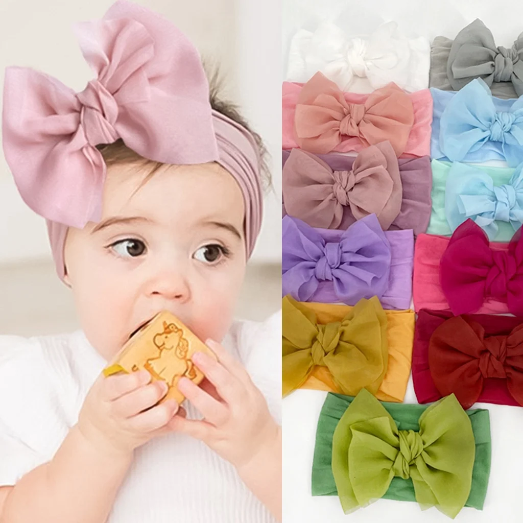 INS Baby Girl Headbands And Bows Newborn Infant Toddler Hair Accessories Baby Head Bands A19