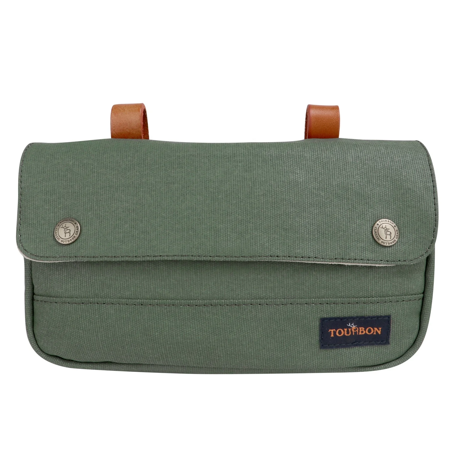 

Tourbon Waterproof Cycling Canvas Bike Handlebar Bag For Bicycle