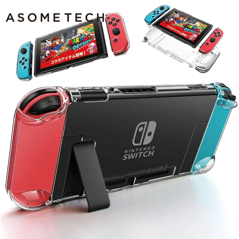 

Hot sale for nintendo switch crystal hard protective case cover shell case For Nintendo Nintend Switch NS NX Cases, Transparent,transparent blue, transparent black, transparent red