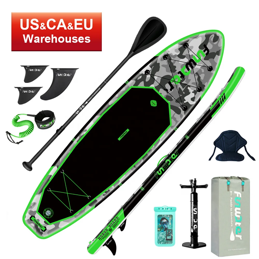 

FUNWATER Drop shipping sup surf paddle bodyboard inflatable stand up paddle board sup surf paddle soft boards surf