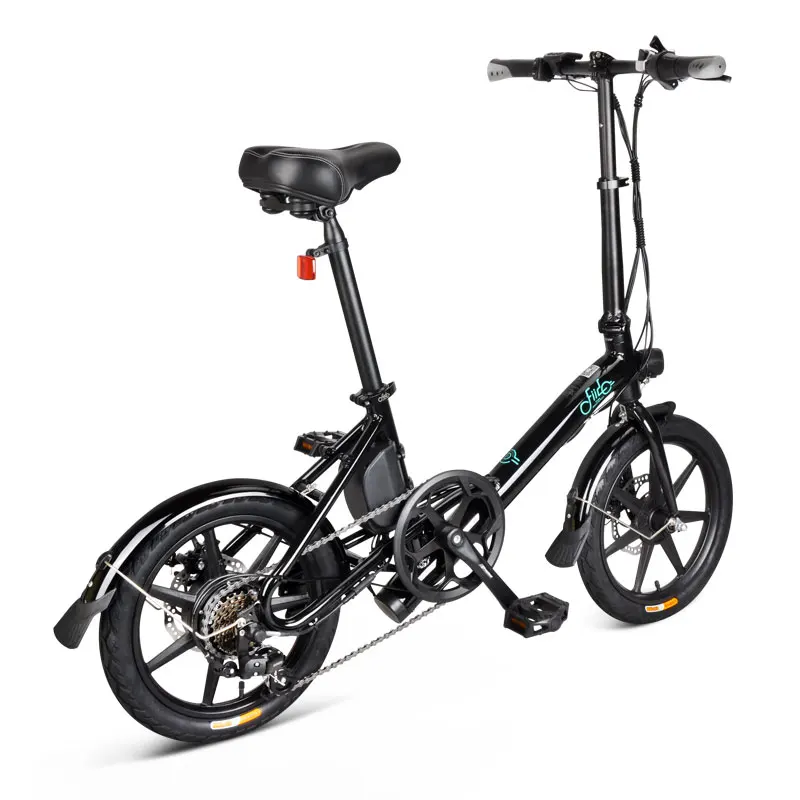 

[EU STOCK]Dropshipping D3S 16Inch Moped Cross Country Three Riding Modes Electric Fold Bike, Black white