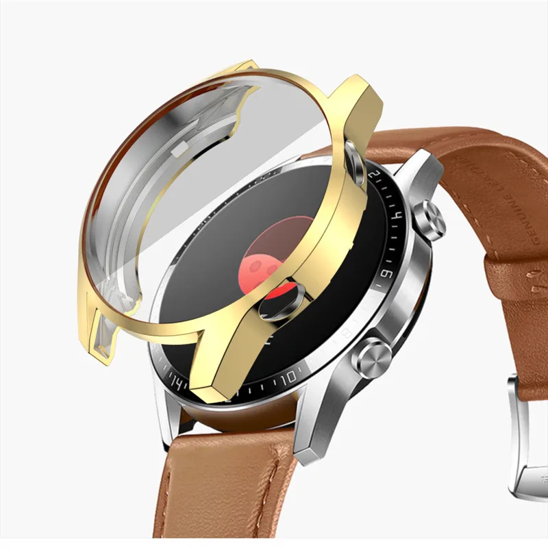 

Case for Huawei watch GT 2 46mm 42mm Soft tpu Full Screen Protection Case HD watch Protector Cover Accessories