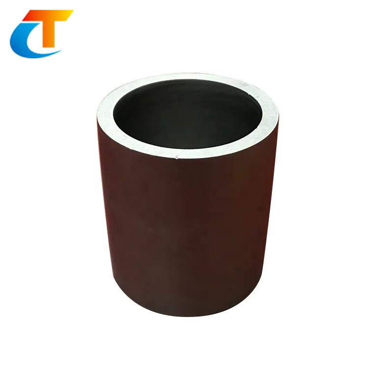 
High Pure Pyrolytic Graphite Crucible with lid used for Gold Melting 