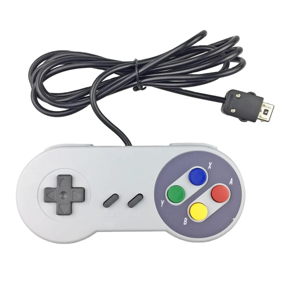 

Game Remote Wired Controller for SNES Mini Console Gamepad, Grey