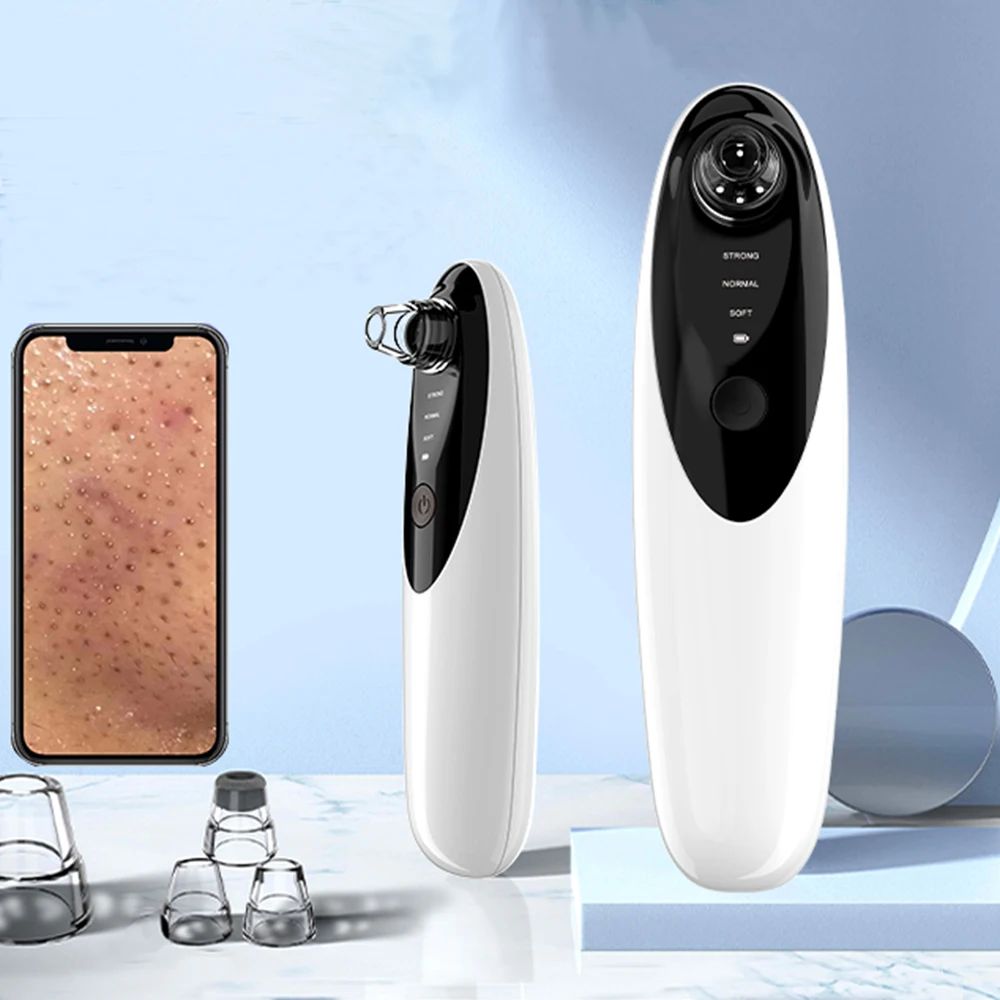 

Great Factory Price Personal Skin care Electronic Face Nose Pore cleaner USB Wireless blackhead removal Vacuum suction tool