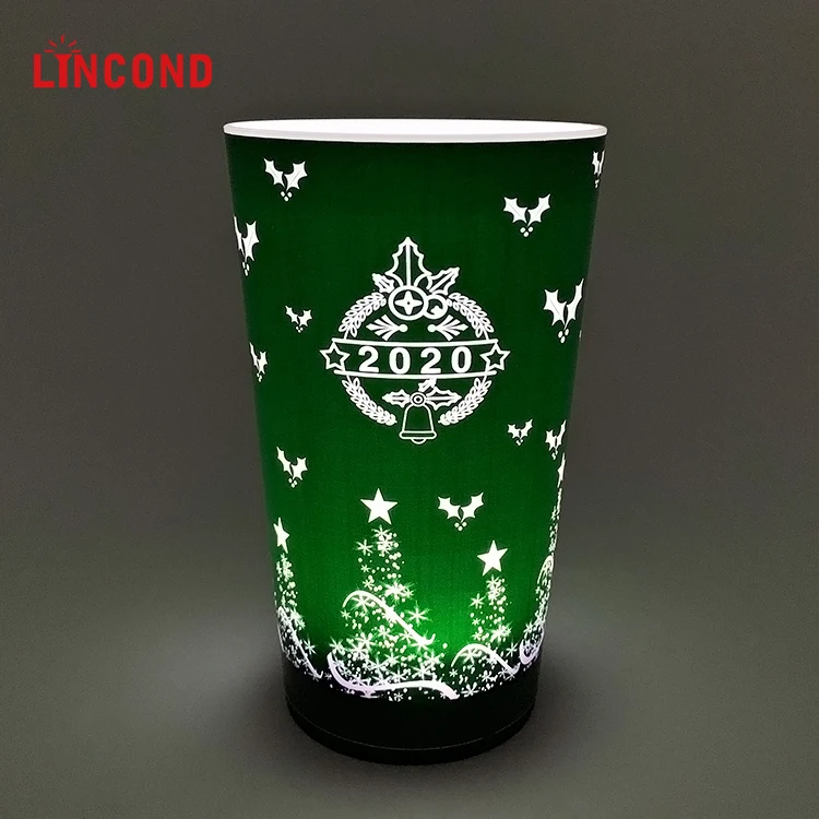 

Customized Liquid Sensitive Led cup eco-Friendly Material Light Cup for Party
