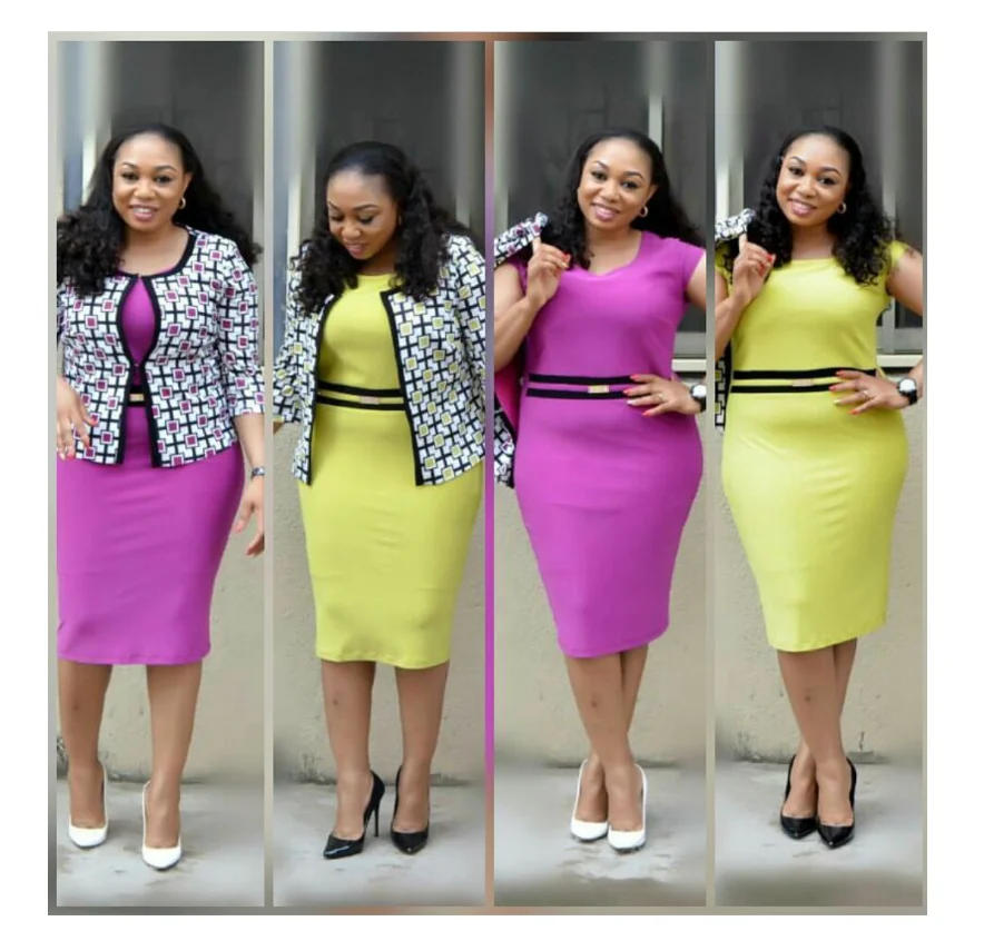 

Plus Size Africa fashion Clothes ladies office work suit