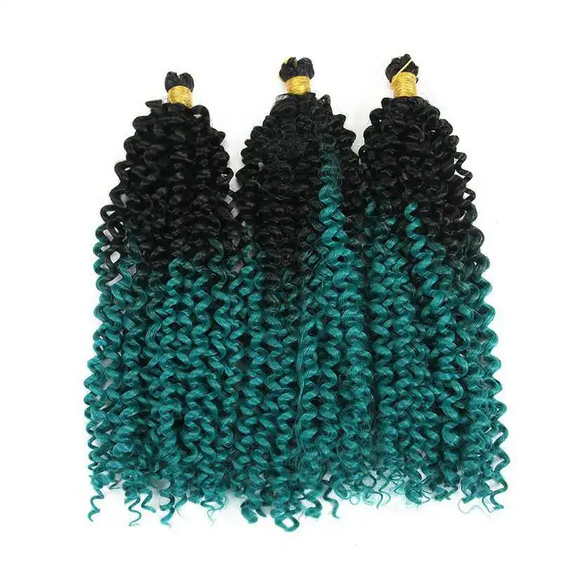 

wholesale curly crochet braid hair Synthetic twist Braiding Hair Extension passion twist water wave crochet hair, Many color available