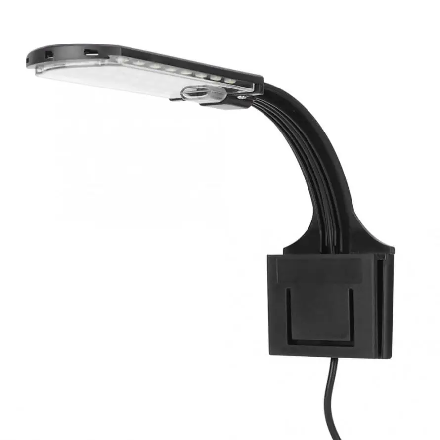

Aquarium 220V CN Plug Super-Thin LED Lights with Clip Water Plants Grow Light Lamps for Fish Tanks, Black