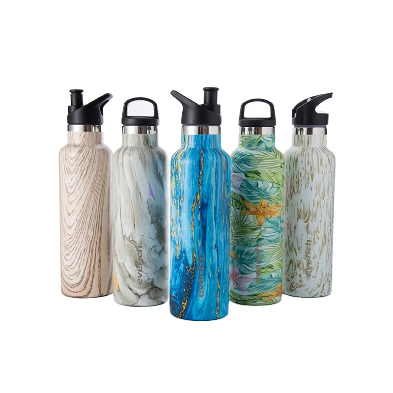 

Everich private label Insulated Double Wall Vacuum standard mouth Stainless Steel Water bottle, Customized color