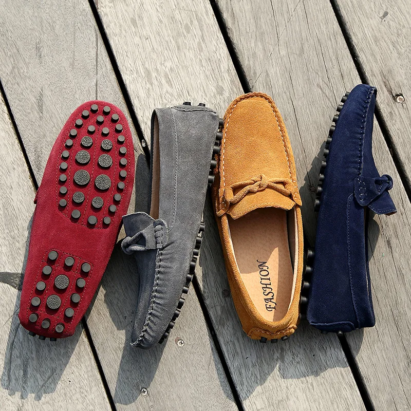 

2021 Wholesale Leather Slippers for Men Flat Moccasins Loafer Driving Shoes Men's Dress Casual Shoes For Men's Dress Shoes