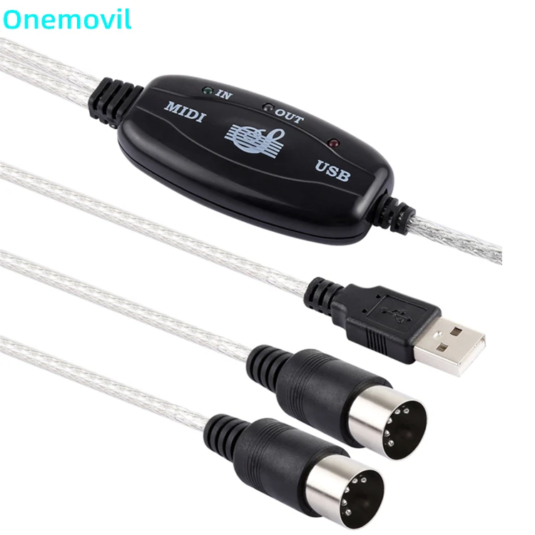 

Dropshipping 1.8m Length Cable USB to MIDI Interface Electric Piano Converter Adapter Cable