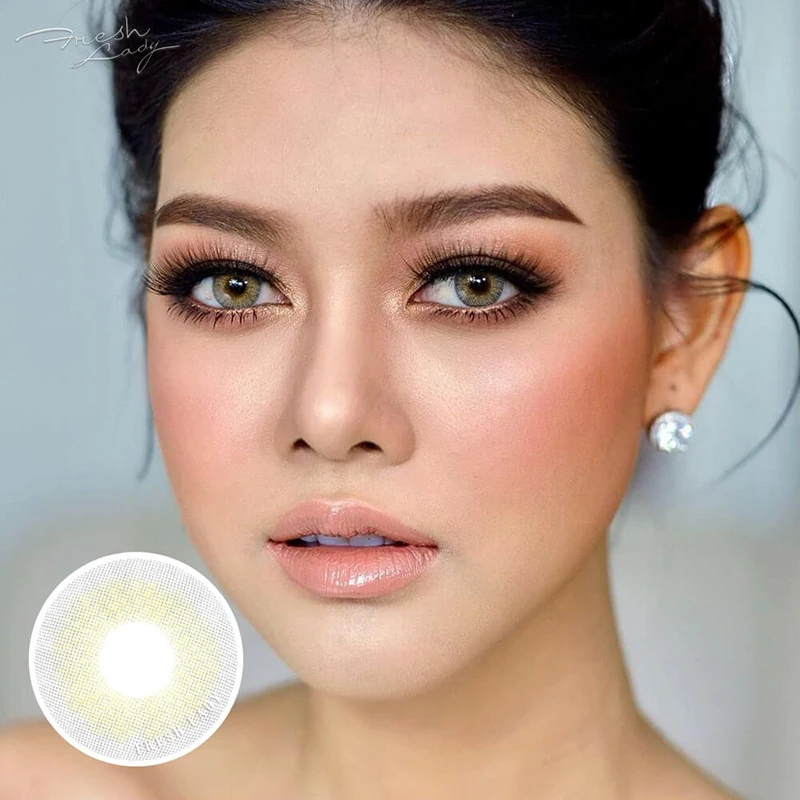 

Fresh Lady cosmetic natural colored contact lenses lentes de contacto glamor, 13 colors