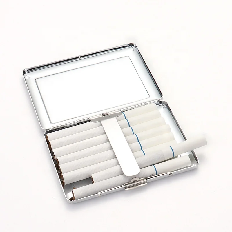 

Blank DIY Gifts Sublimation Double-sided Cigarette Cases, Silver