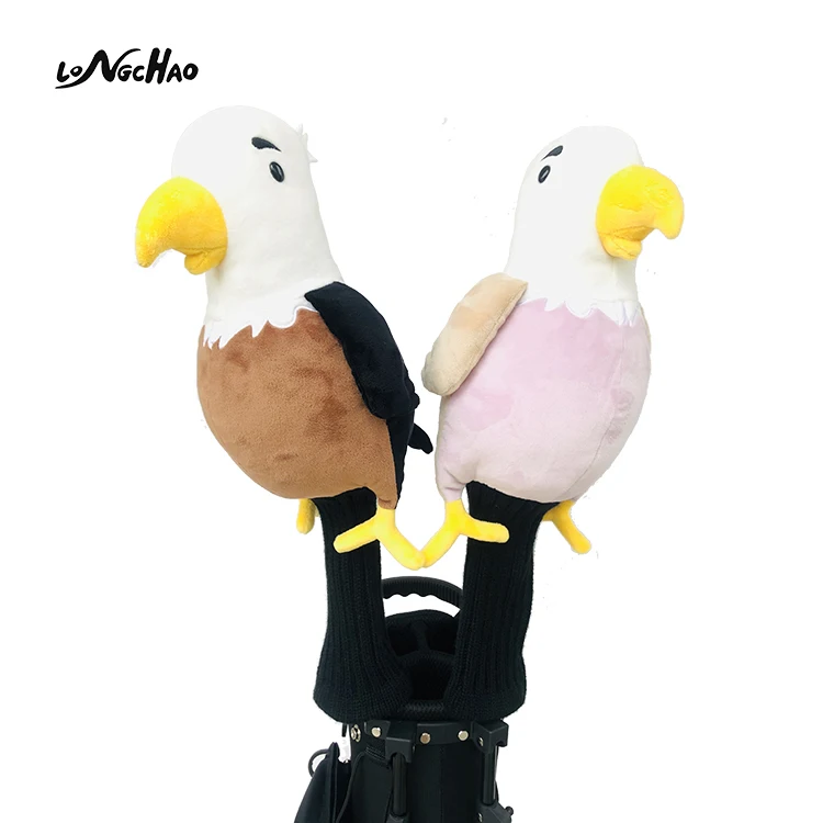 

Factory Customize Wood Club Driver Headcovers Animal Golf Head Cover, Pink and brown
