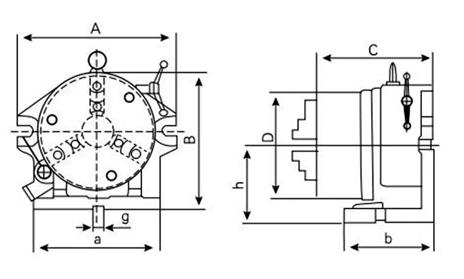 Cheap Modern High Precision Quick Change Universal CC-8 Dividing Head For Milling Drilling And Boring