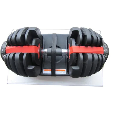 

Customized automatic dumbbells adjustable dumbbell set with stand for Gym and home use, Black