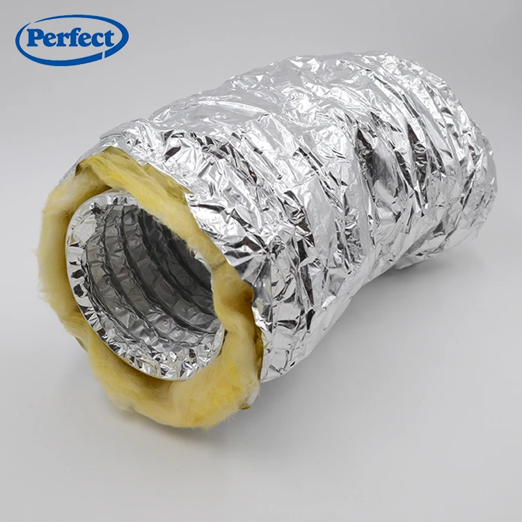 4 6 8 Inch Aluminum /pvc Flexible Air Ducting For Vent Hose Transition
