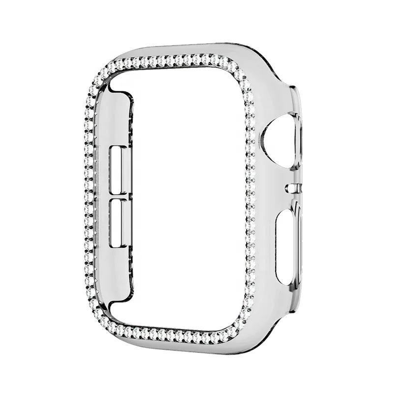 

Compatible for Apple Watch 38mm Case Cover Bumper Bling Protective Cover Diamonds Crystal Hard PC Case for iWatch Series 3 2 1, Optional