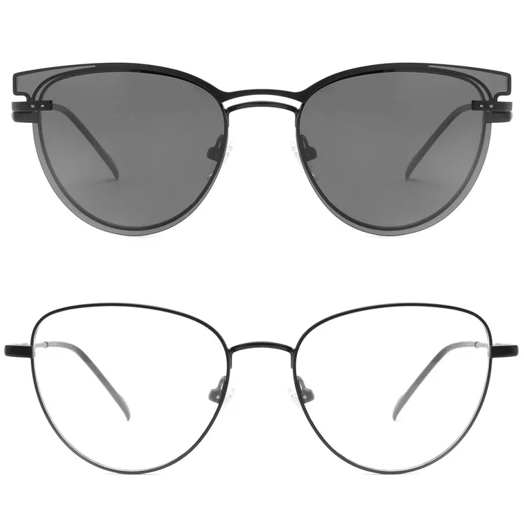 

Clips On Frames Glasses Optical Eyeglasses Metal Thin Rim Fashion Designer Clip On Optical Frames, Fashion color sunglasses