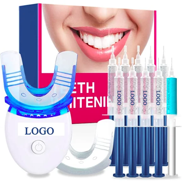 

CE Approved 2022 Best Tooth Whitening Kit Non Peroxide Wireless Teeth Whitening LED Kit Private Logo