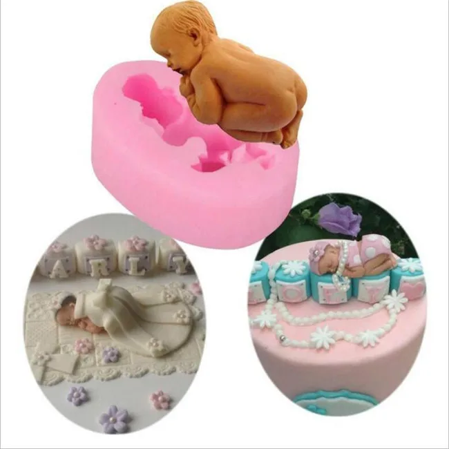 

Sleeping Infant Modeling Tool Fondant Silicone Mold Chocolate Die Pace Model Dry Cake Decoration