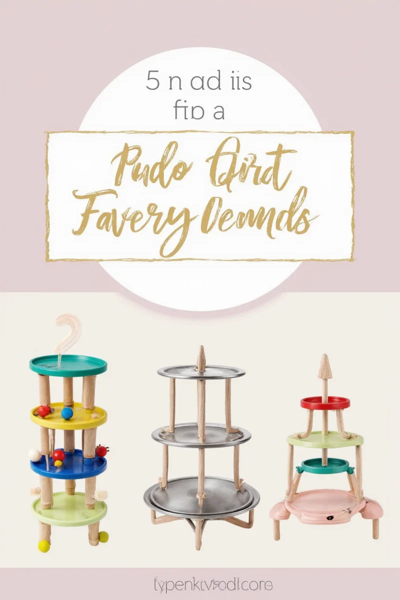 A magnetic floating plate stand showcasing hand-painted ceramic plates made by children.