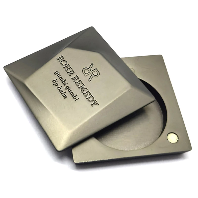 

custom elegant wax perfume containers, Dark grey