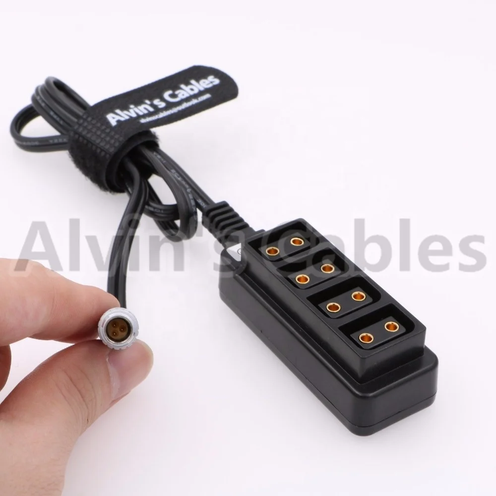 
3 Pin Male Steadicam Zephyr to 4 Port D-tap Female Splitter Cable 