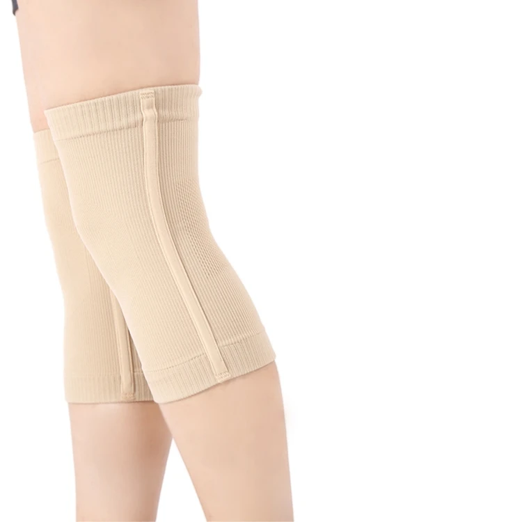 

New four way elastic knee protector knitted elastic cotton to protect knee, Skin color,black