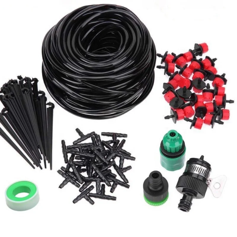 

DIY automatic Water-saving irrigation kit with PVC hose for home and garden irrigation use