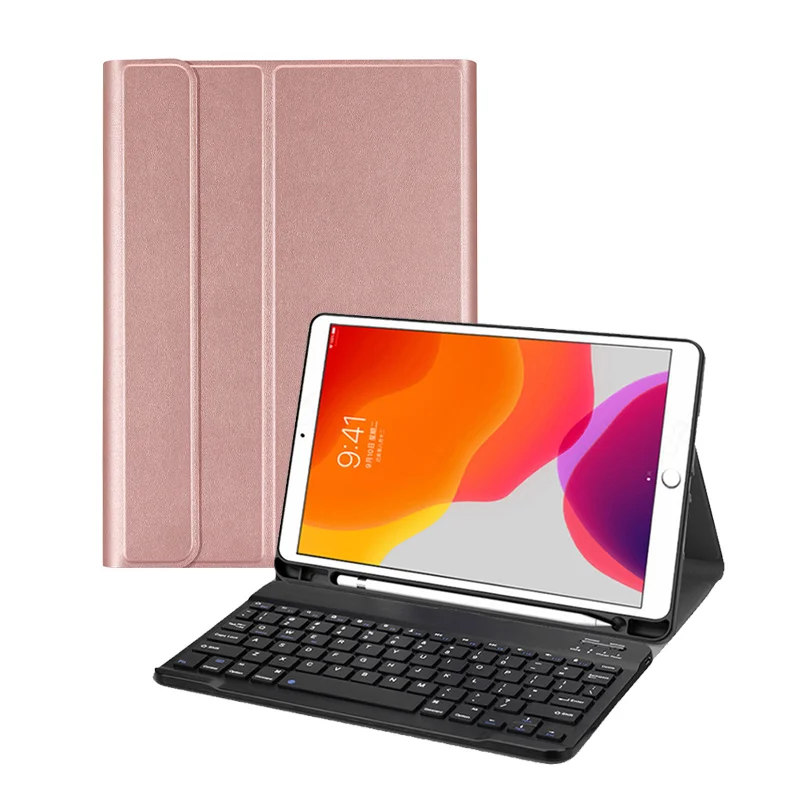 

For iPad 10.2" 7 th 2019 Keyboard Case, Black Folio Case With wireless Keyboard