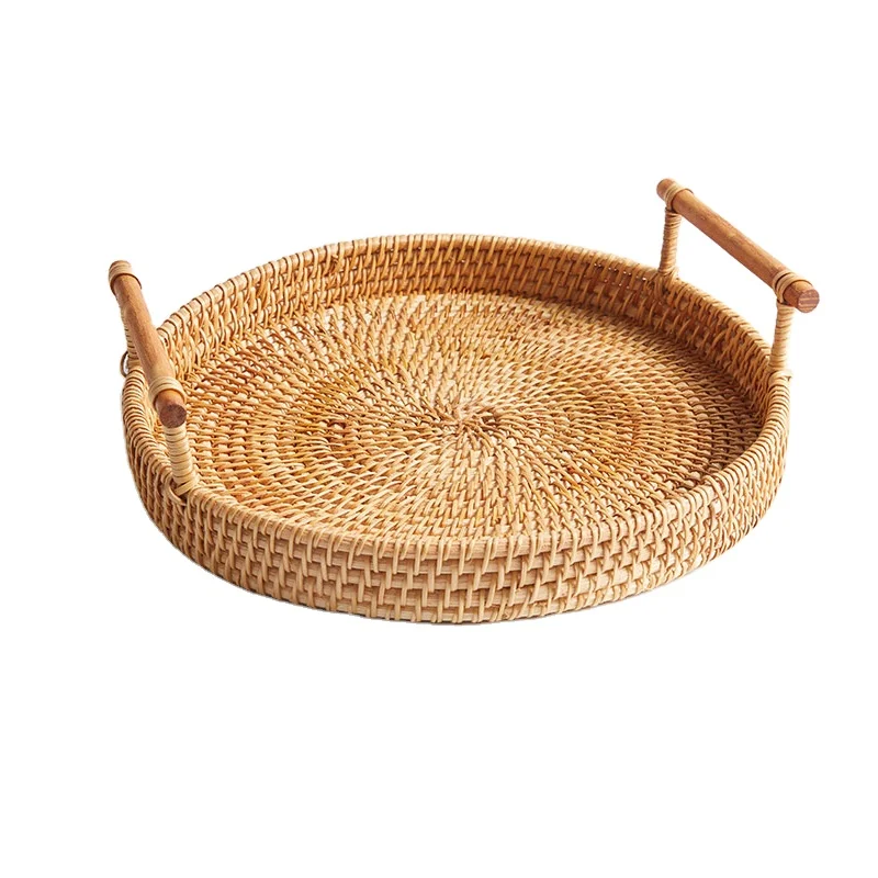 

Wholesale custom new design handmade cheap natural rattan wicker picnic basket set with handle storage basket