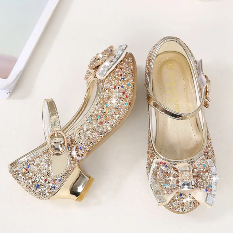 

Sequin Girls Princess Party Shoes Dress shoes for Pageant Wedding flower girl shoes to match evening dress, Customized color