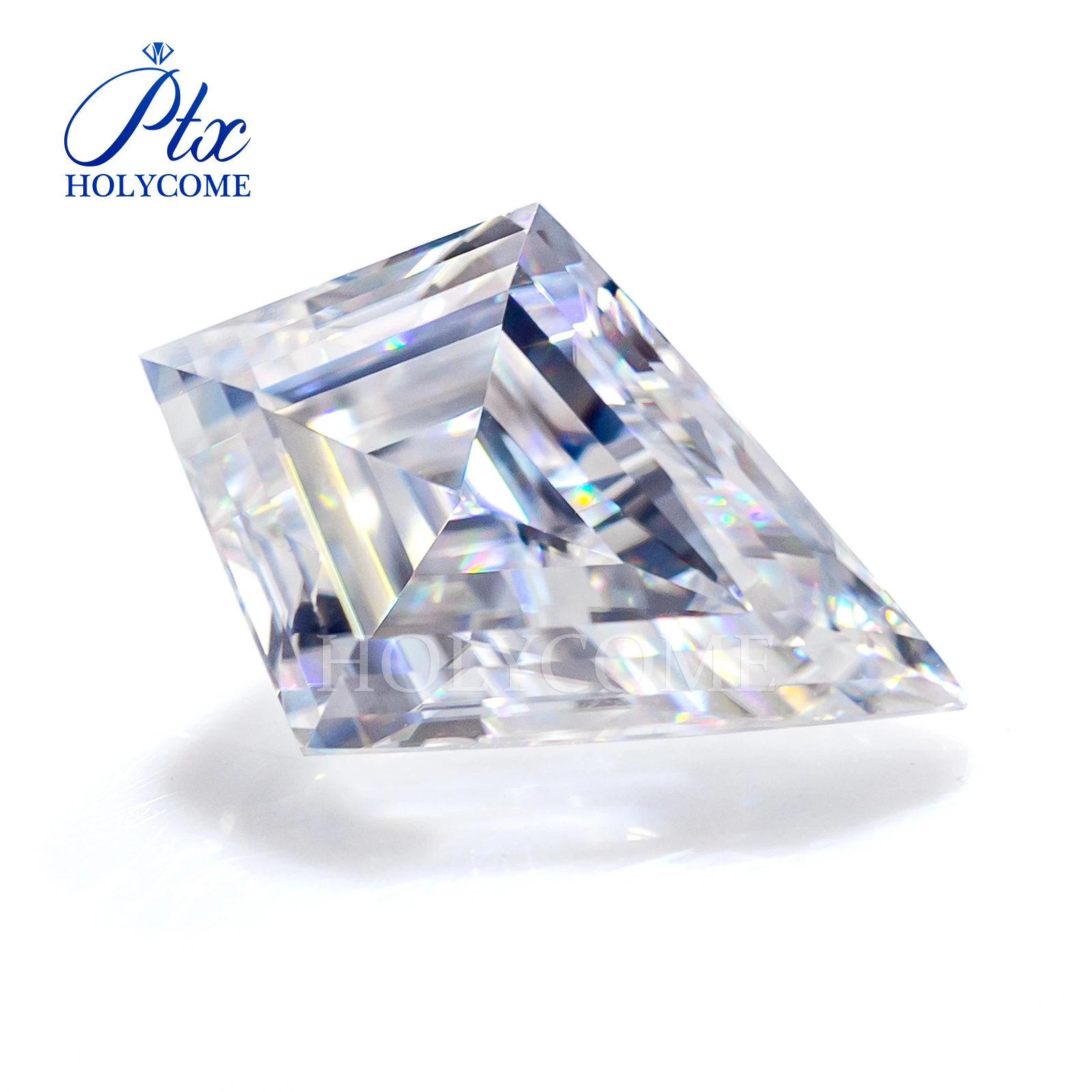 Holycome Customized 6x9mm Kite Cut Moissanite  Certified D VVS Super White Kite Cut Synthetic Diamond Loose Moissanite