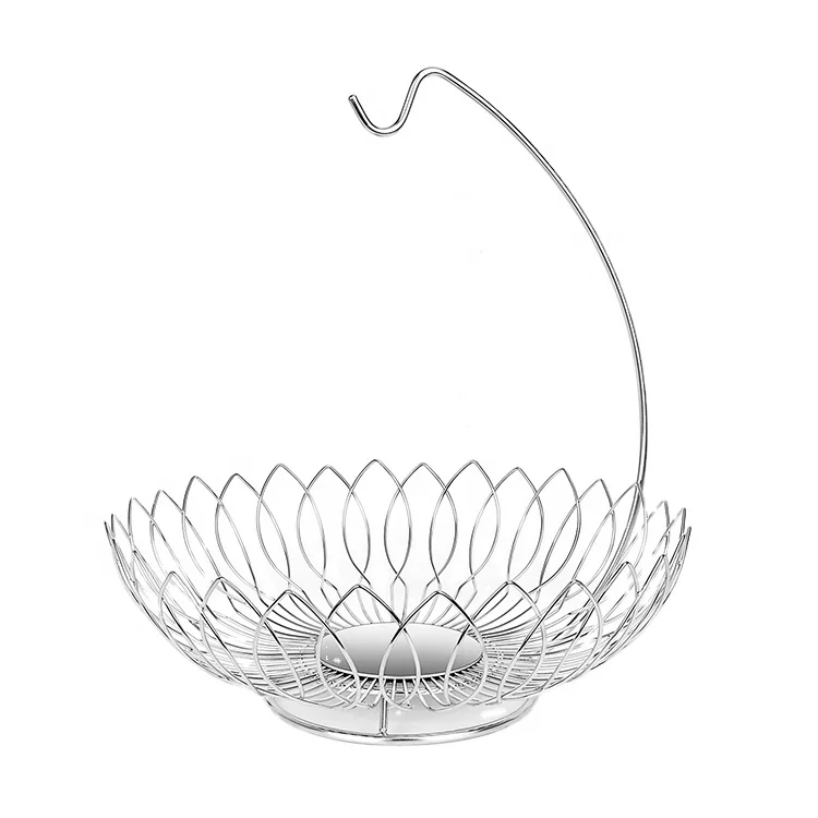 

Durable High Quality Stainless Steel Living Room Kitchen Metal Wire Decoration Hanging Banana Vegetable Drain Basket