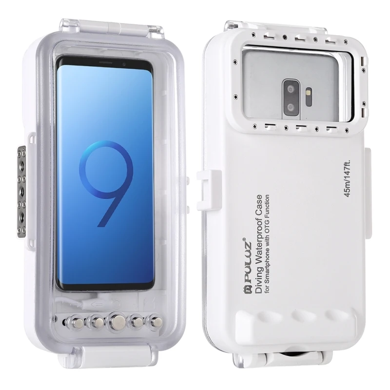 

OEM PULUZ 45m 147ft Waterproof Diving Case Photo Video Taking Underwater Housing Cover for Smart Mobile Phone