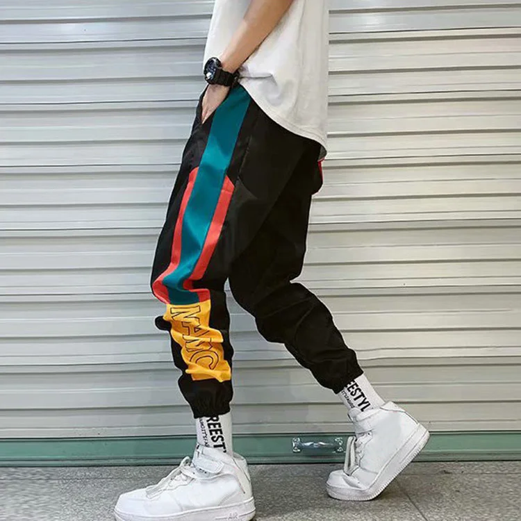 

New Hip Hop Streetwear Joggers Pants Men Casual Cargo Pant Trousers High Street Elastic Waist Harem Pant Man
