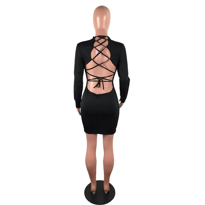 空心绷带迷你连衣裙 - buy 两件套,两套 piese 女装,两套 piese 服装