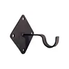 Factory custom processing stamping black hook for outdoor potted basket