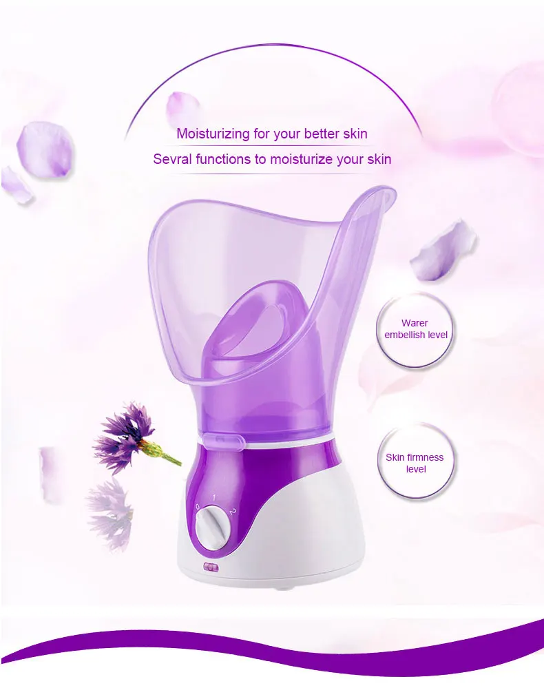 QULU Professional Humidifier Face Nano Mister Mist Sprayer Beauty Machine Handheld Portable Face Nano Facial Steamer