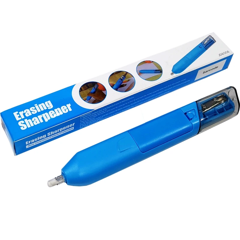 Office School Students Electric Eraser for Sketch Writing Drawing Battery Powered Electric Eraser Students Stationery Gift 