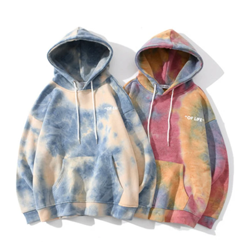 

In-stock winter fleece hoodies unisex hoodies custom logo embroidery sweatshirt tie dye hoodie wholesale